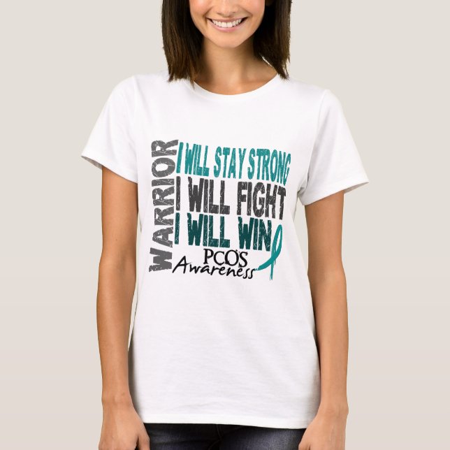 T-shirt Guerrier de PCOS (Devant)