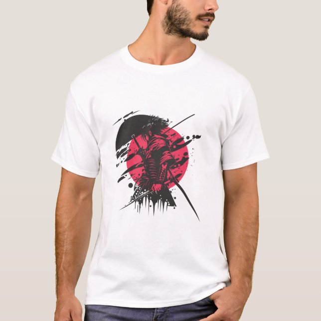 T-shirt guerrier de Samurai | Art Bushido japonais (Devant)