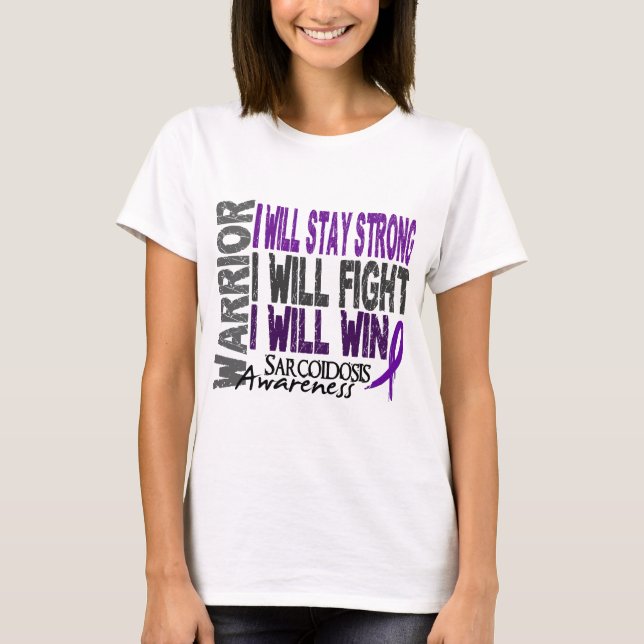 T-shirt Guerrier de sarcoïdose (Devant)