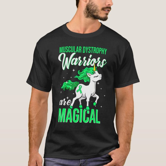 T-shirt Guerrier de sensibilisation à la dystrophie muscul (Devant)
