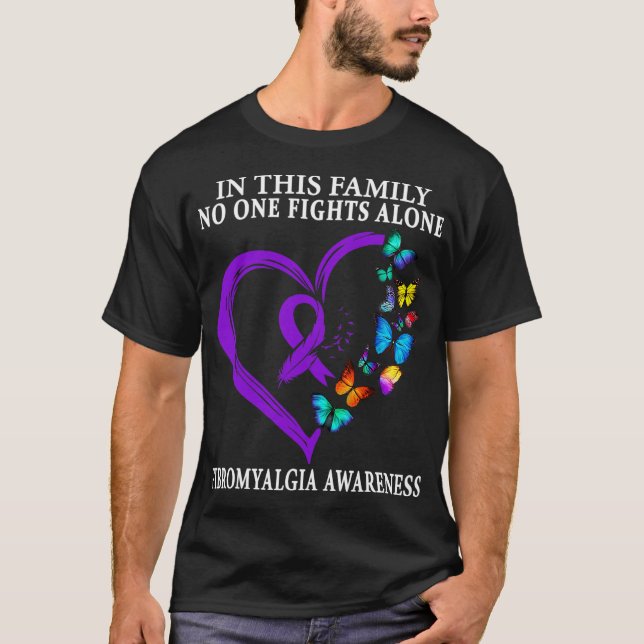 T-shirt Guerrier de sensibilisation à la fibromyalgie Sout (Devant)