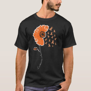 T-shirt Guerrier de sensibilisation à la leucémie Orange R