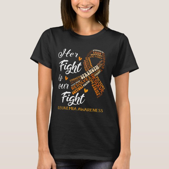 T-shirt Guerrier de sensibilisation à la leucémie Son comb (Devant)