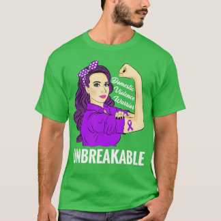 T-shirt Guerrier de sensibilisation à la violence domestiq