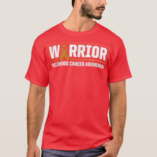 T-shirt Guerrier de sensibilisation au cancer de l'enfance