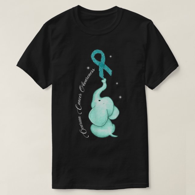 T-shirt Guerrier de sensibilisation au cancer de l'ovaire  (Design devant)