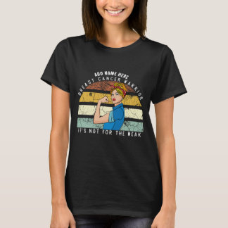 T-shirt guerrier de sensibilisation au cancer du s