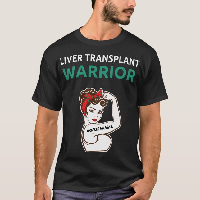 T-shirt Guerrier de transplantation du foie (Devant)