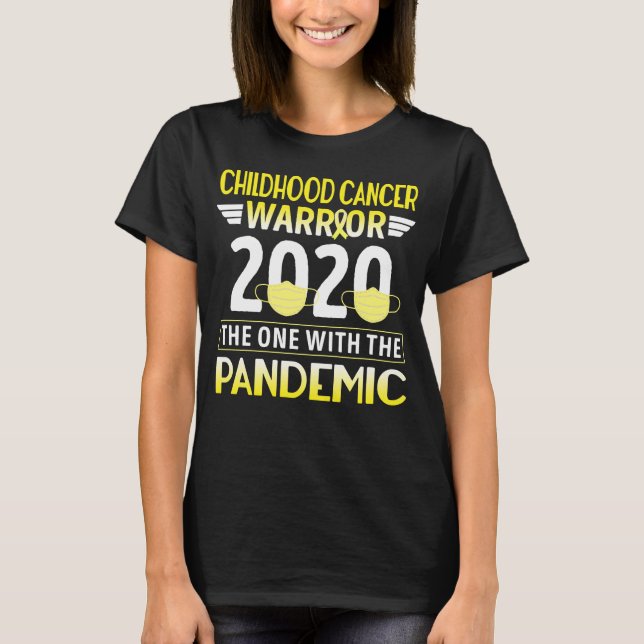 T-shirt guerrier du cancer de l'enfance 2020 la seule pand (Devant)