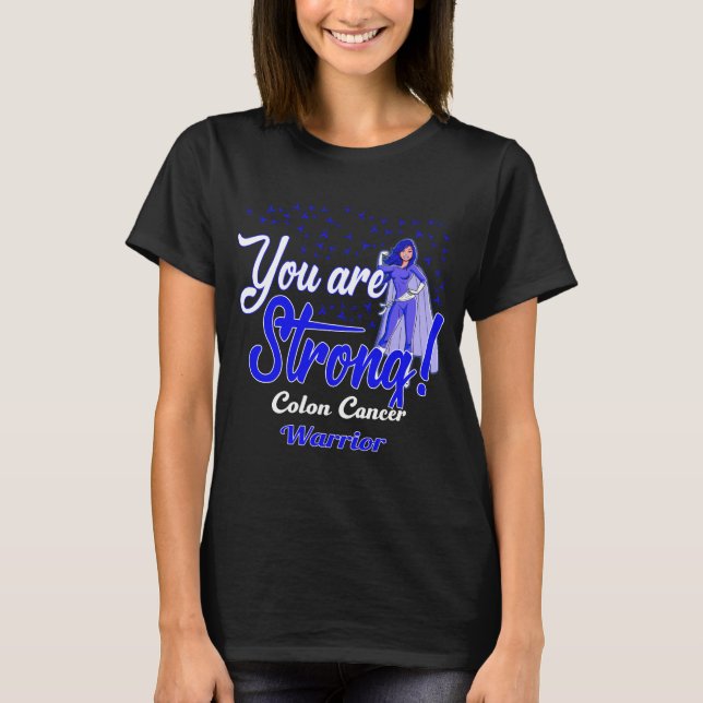 T-shirt guerrier du cancer du côlon (Devant)