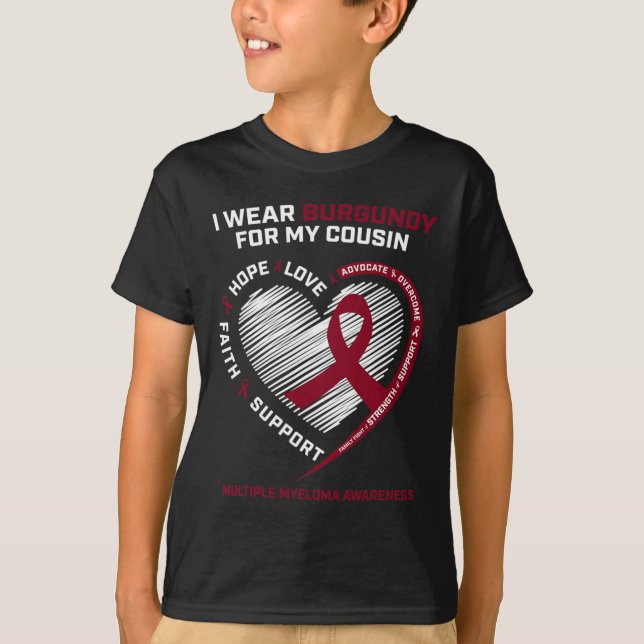 T-shirt Guerrier Du Cancer Du Sein Couvert Par Le Sang (Devant)