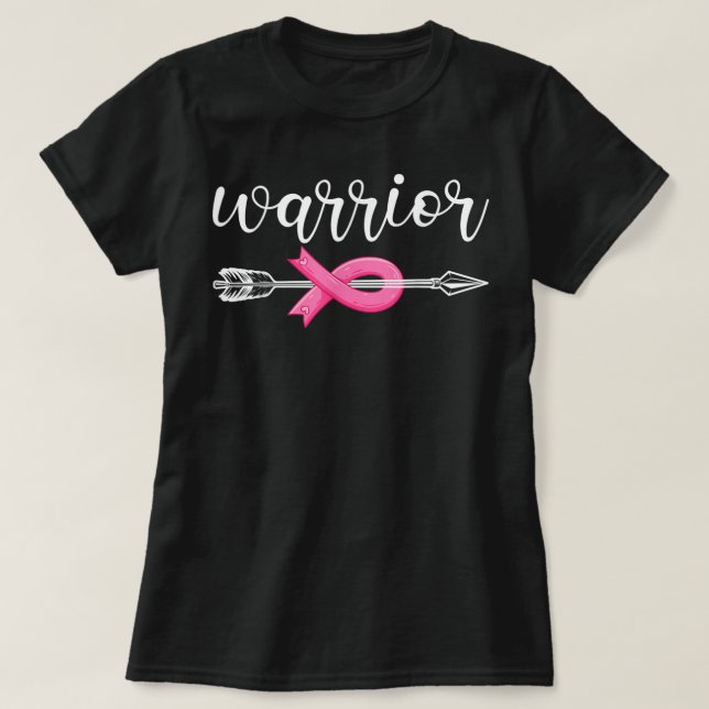 T-shirt Guerrier du cancer du sein Sensibilisation au canc (Design devant)