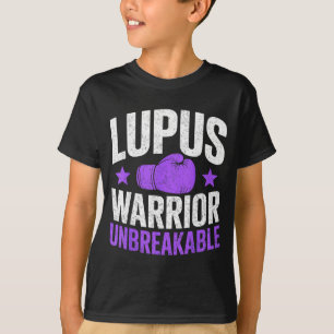 T-shirt Guerrier du lupus ruban violet de sensibilisation