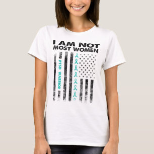 T-shirt guerrier du ptsd je ne suis pas la plupart des fem