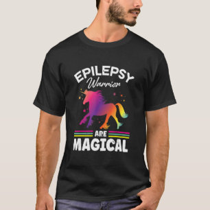 T-shirt Guerrier épileptique et épilepsie au ruban pourpre
