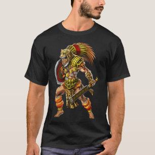 T-shirt Guerrier jaguar aztèque