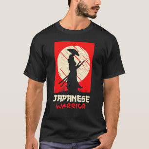 T-shirt Guerrier Japonais Ninja Samouraï Tache De Sang Kat