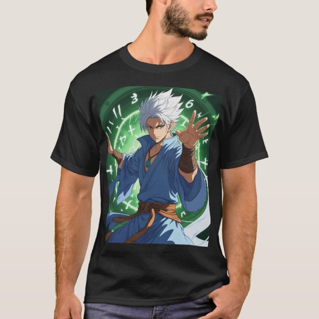 T-shirt guerrier Mentor Anime - Runes et Gre (Devant)