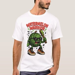 T-shirt Guerrier Pastèque – Baseball Sportif Dessin Animé
