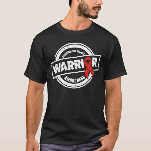 T-shirt 'Guerrier' pour Epidermolyse Bullosa Sensibilisati (Devant)