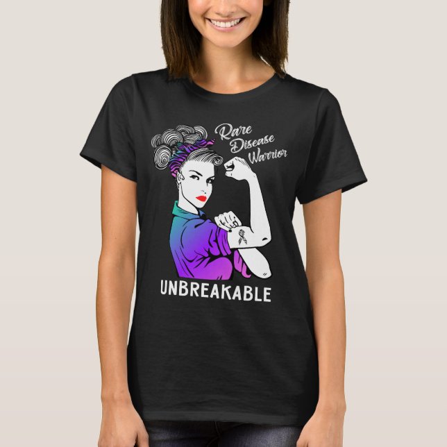 T-shirt Guerrier rare de la maladie incassable (Devant)