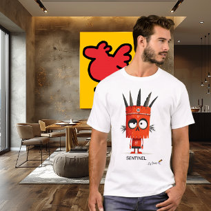 T-shirt Guerrier rouge SENTINEL - Par conception Uniqu