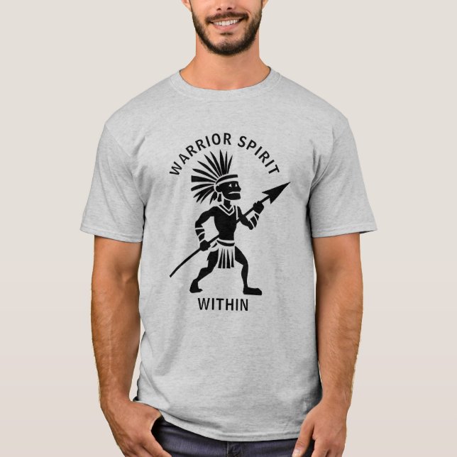 T-shirt Guerrier Silhouette (Devant)