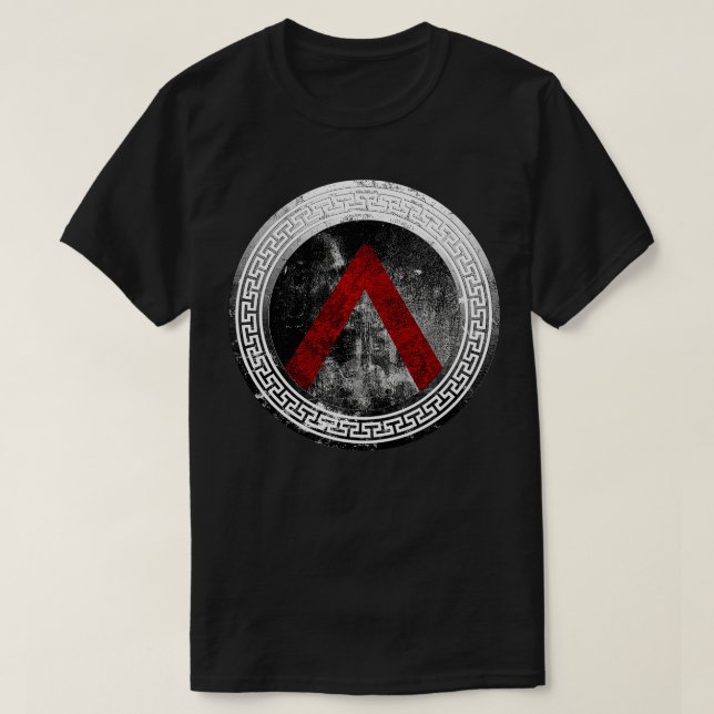T-shirt Guerrier spartiate Lambda Shield (Design devant)