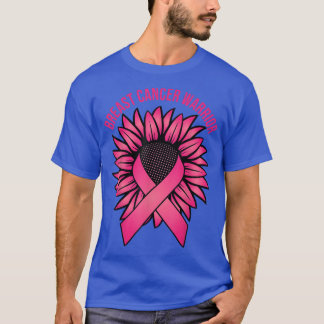 T-shirt Guerrier Sunflower Ribbon Cool Cancer du sein Prix