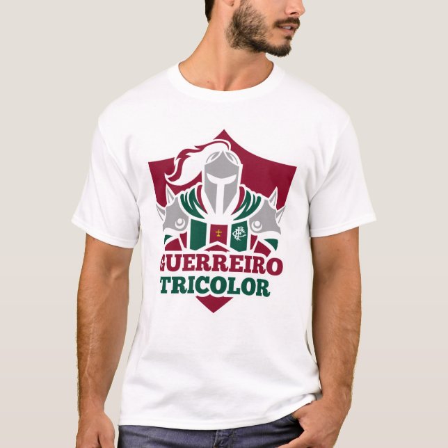 T-shirt Guerrier Tricolor Fluvial (Devant)