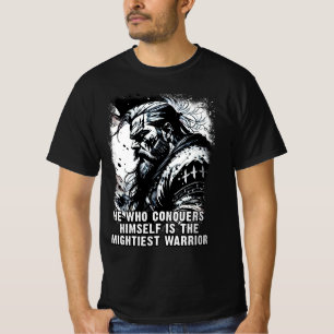 T-shirt Guerrier viking Norse Mythologie Mots puissants