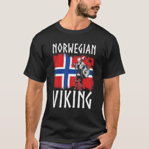 T-shirt Guerrier Viking norvégien avec hache