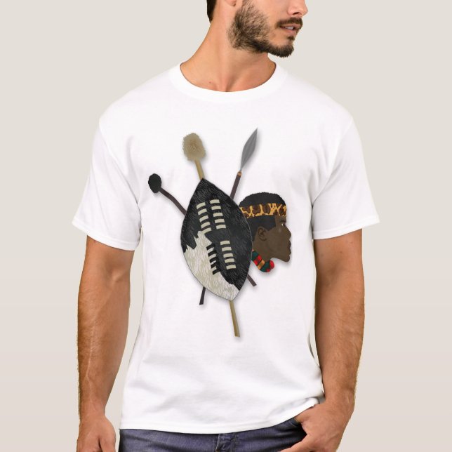 T-shirt guerrier zoulou (Devant)