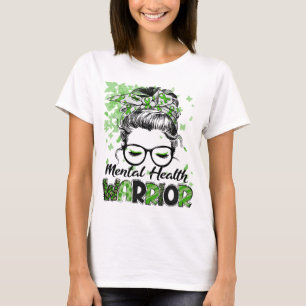 T-shirt Guerrière de la santé mentale Femme Fille Survivan