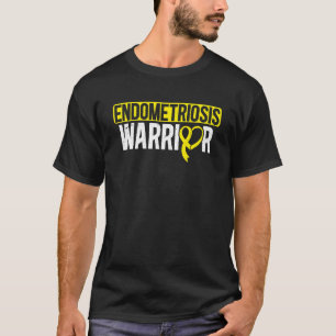 T-shirt Guerrière de l'endométriose Ruban Jaune Sensibilis