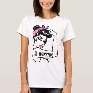 T-shirt Guerrière du cancer du sein Rosie Riveter Femmes r
