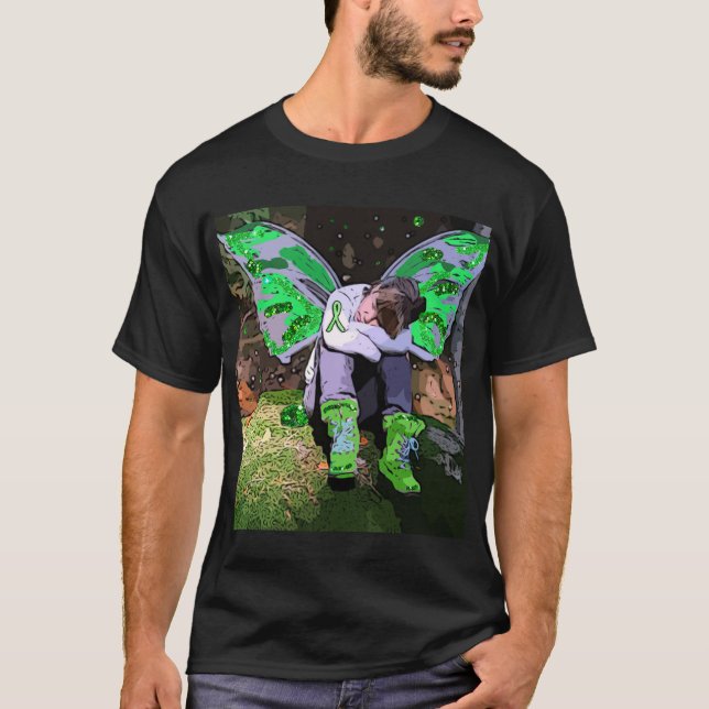 T-shirt Guerrière fatiguée de la maladie de Lyme avec des  (Devant)