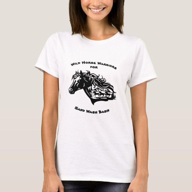 T-shirt Guerriers du Cheval sauvage pour bassin de lavage  (Devant)