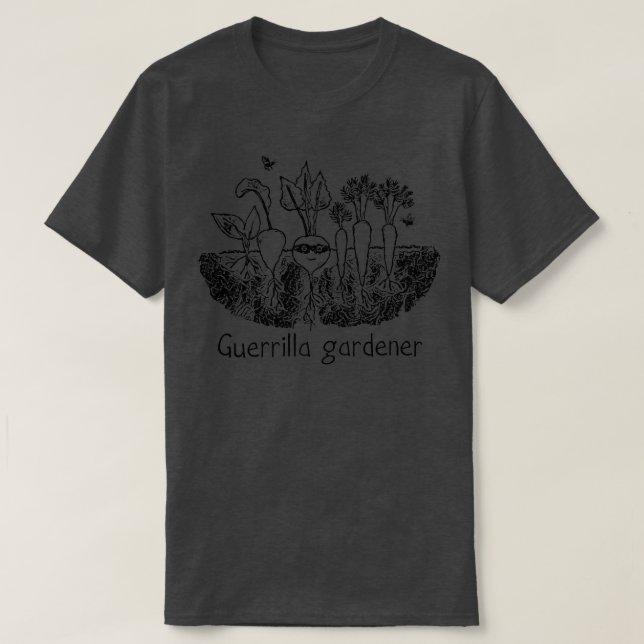 T-shirt Guerrilla gardener (2) (Design devant)