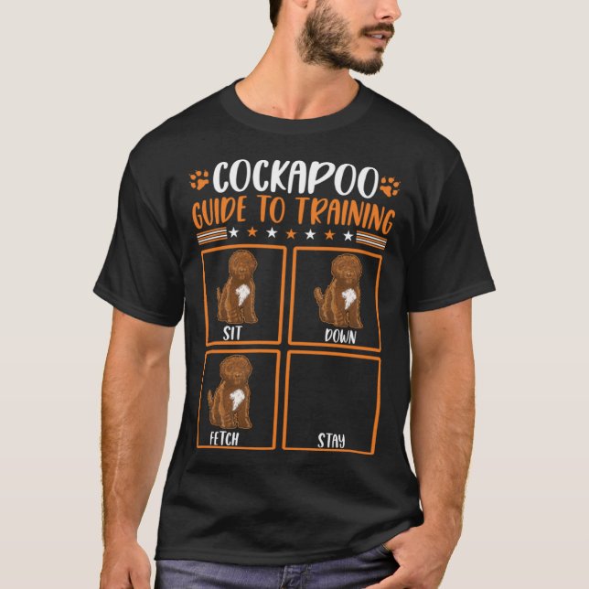 T-shirt Guide de Cockapoo pour l'entraînement (Devant)