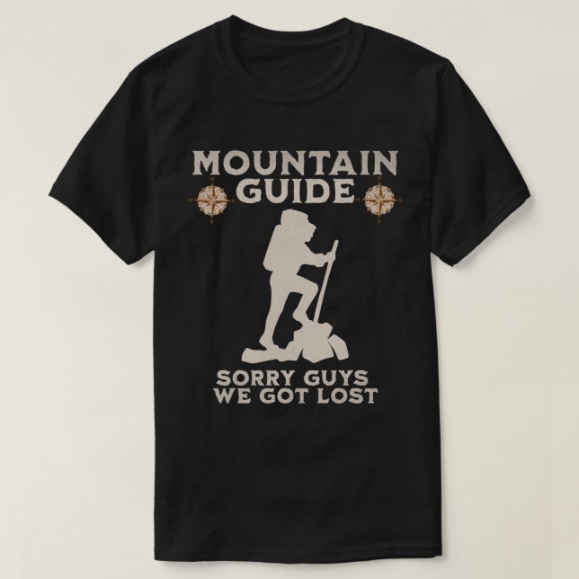 T-shirt Guide de montagne drôle  (Design devant)