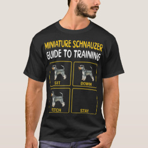T-shirt Guide De Schnauzer Miniature Pour L'Entraînement 