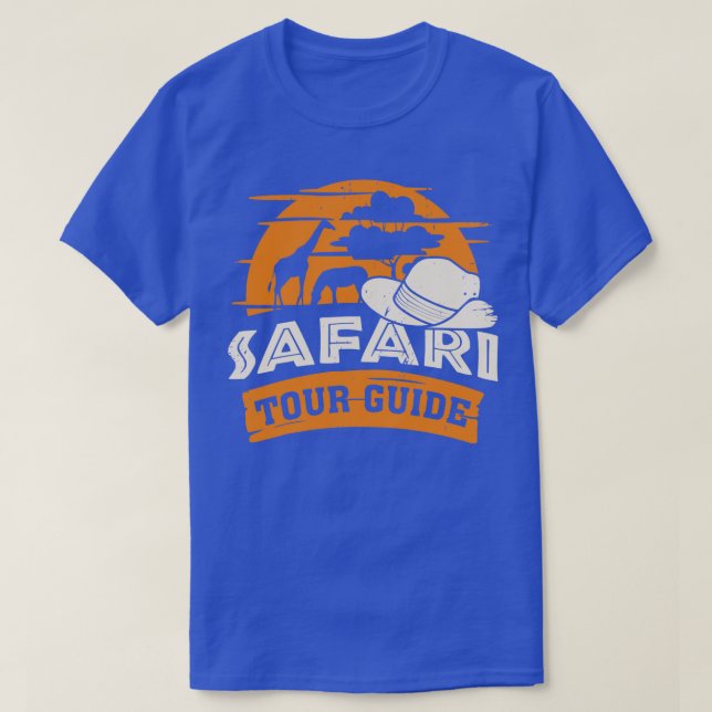 T-shirt Guide Safari Tour Cadeau (Design devant)