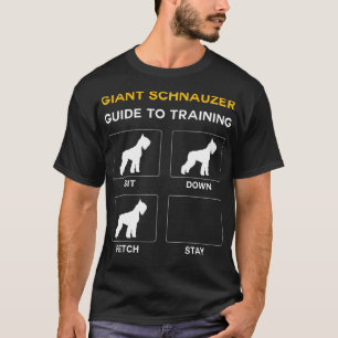 T-shirt Guide Schnauzer Géant Pour L'Entraînement De L'Obé