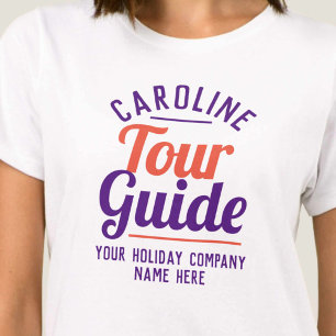 T-Shirt Guide Touristique Local. Entreprise de Tou