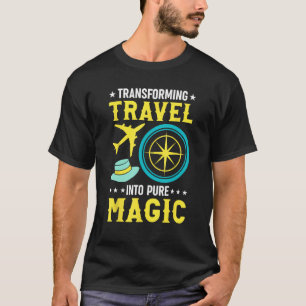 T-shirt Guide touristique transformant le voyage en pure m