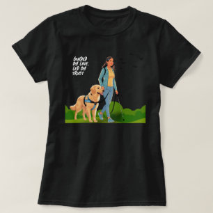 T-shirt Guidée par Love - Guide Chien Conception de suppor