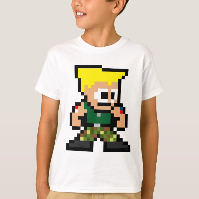 T-shirt Guile 8 bits (Devant)