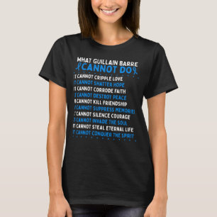 T-shirt Guillain Barre Awareness Fighter Warrior Ribbon
