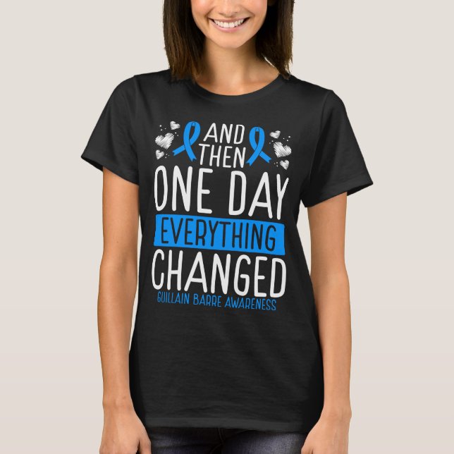 T-shirt Guillain Barre Sensibilisation au syndrome de Ruba (Devant)